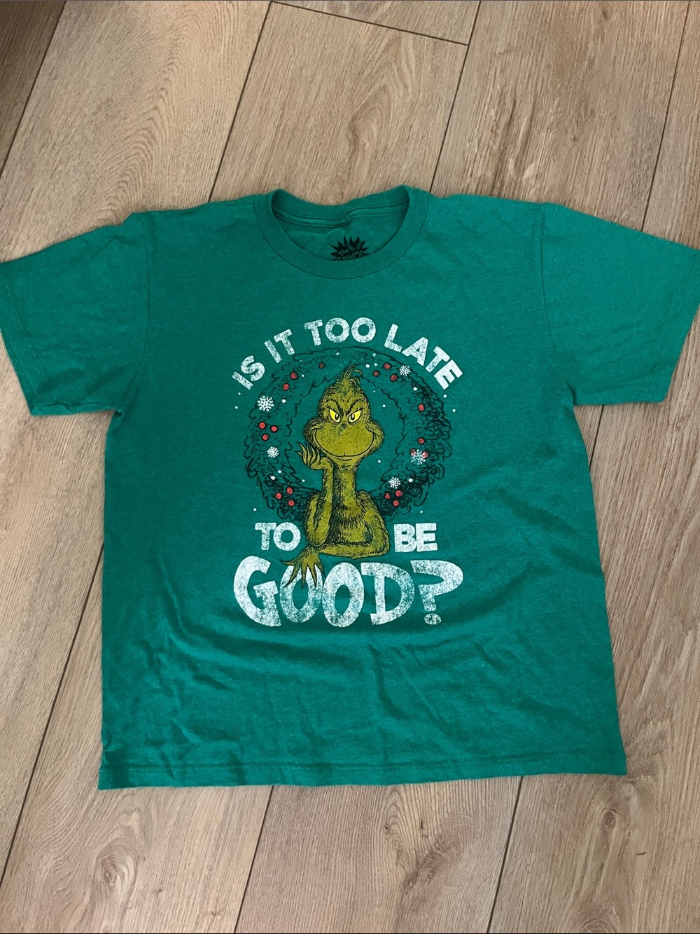Kids' Green Grinch Graphic Short-Sleeve Tee